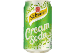 Cream Soda Schweppes 24x33cl. Blik