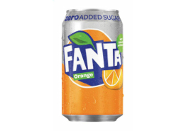 Fanta Orange Zero 24x33cl. Blik EU