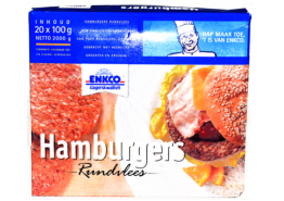 Hamburger Rundvlees Enkco 20x100gr.