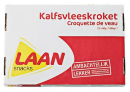 Kalfskrokket 21x90gr Laan