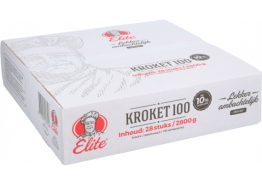 Rundvleeskroket Elite 10% 28x100gr.