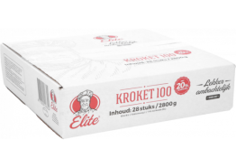 Rundvleeskroket Elite 20% 28x100gr.