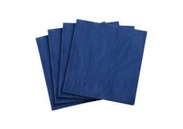 Servetten 3lgs. 40x40cm. blauw 250st.