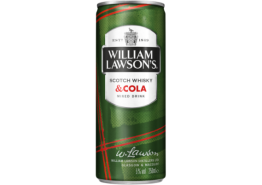 William Lawsons & Cola 24x25cl. Blik